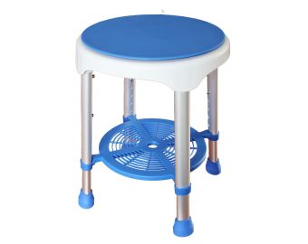 ANTAR Taboret pod prysznic z obrotowym siedziskiem i półeczką AT51120