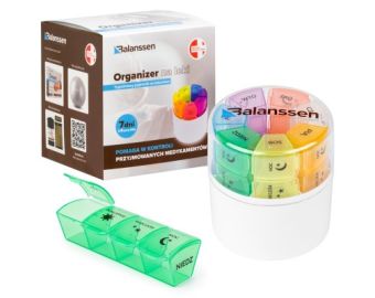 BALANSSEN Kasetka na leki 7 dni tygodnia 4 pory dnia