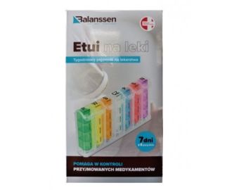 BALANSSEN Kasetka na leki 7 dni tygodnia 4 pory dnia ETUI
