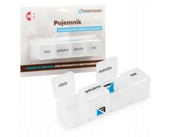 BALANSSEN Kasetka na leki jednodniowa 4 pory dnia