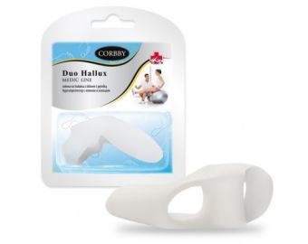 CORBBY DUO HALLUX osłona na haluksa z klinem międzypalcowym i pętelką