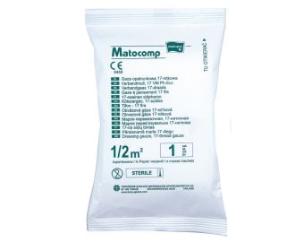 MATOCOMP Gaza opatrunkowa jałowa 13-nitkowa 1/2 m2