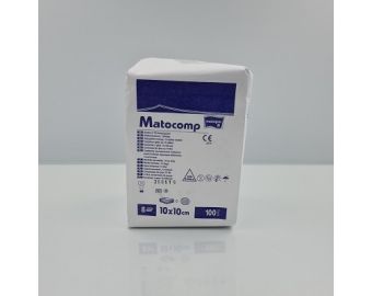 TZMO Matocomp kompres z gazy niejałowej 13 nitkowe 12 warstwowe 100 szt